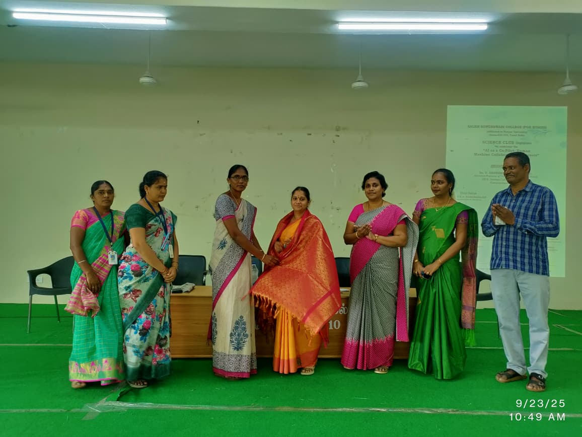 SW2025_26_SCIENCE CLUB ORGANISES A SEMINAR ON AI AS A CO-PILOT : HUMAN MACHINE COLLABORATION IN CAREERS ON 23.09.2025