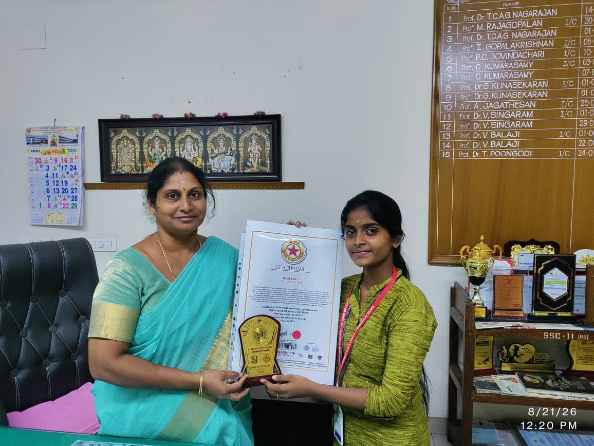 OA2026_27_HEMA SRI, PG COMMERCE EARNED A PLACE IN THE ‘NOBEL WORLD RECORDS’ BOOK FOR CREATING A MASSIVE PAINTING