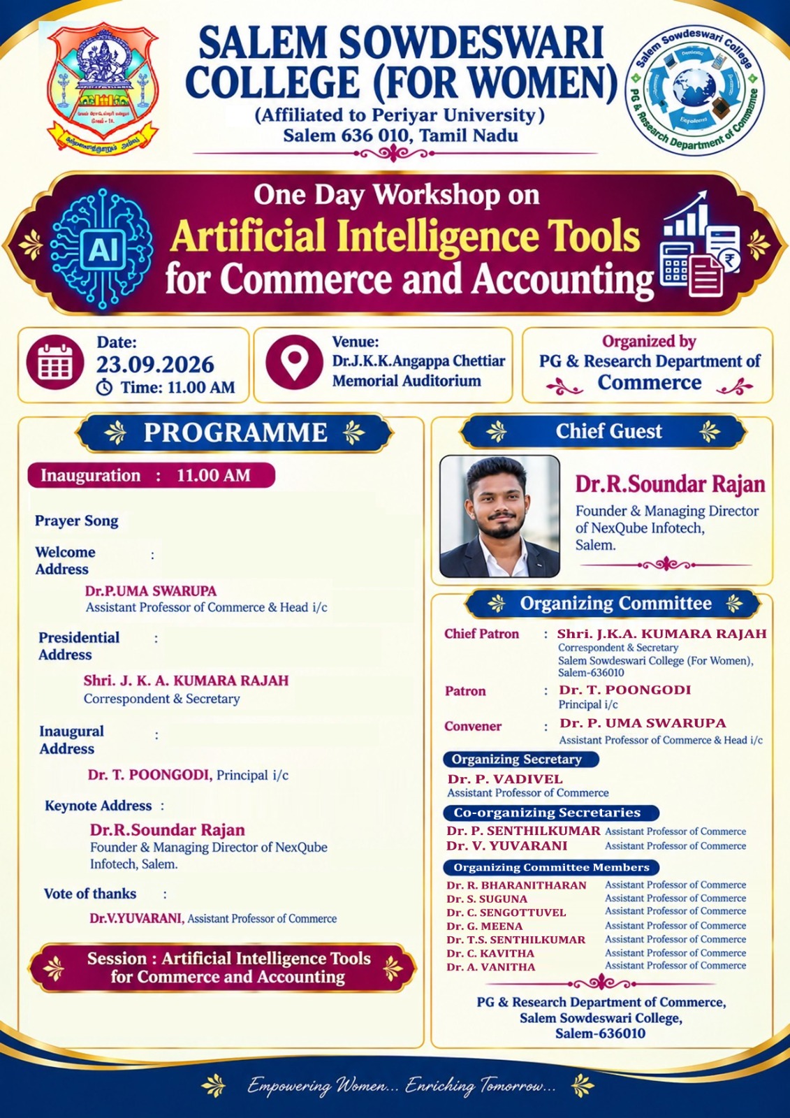 SW2026_27_ONE DAY WORKSHOP ON AI TOOLS FOR COMMERCE AND ACCOUNTING ON 23.09.2026