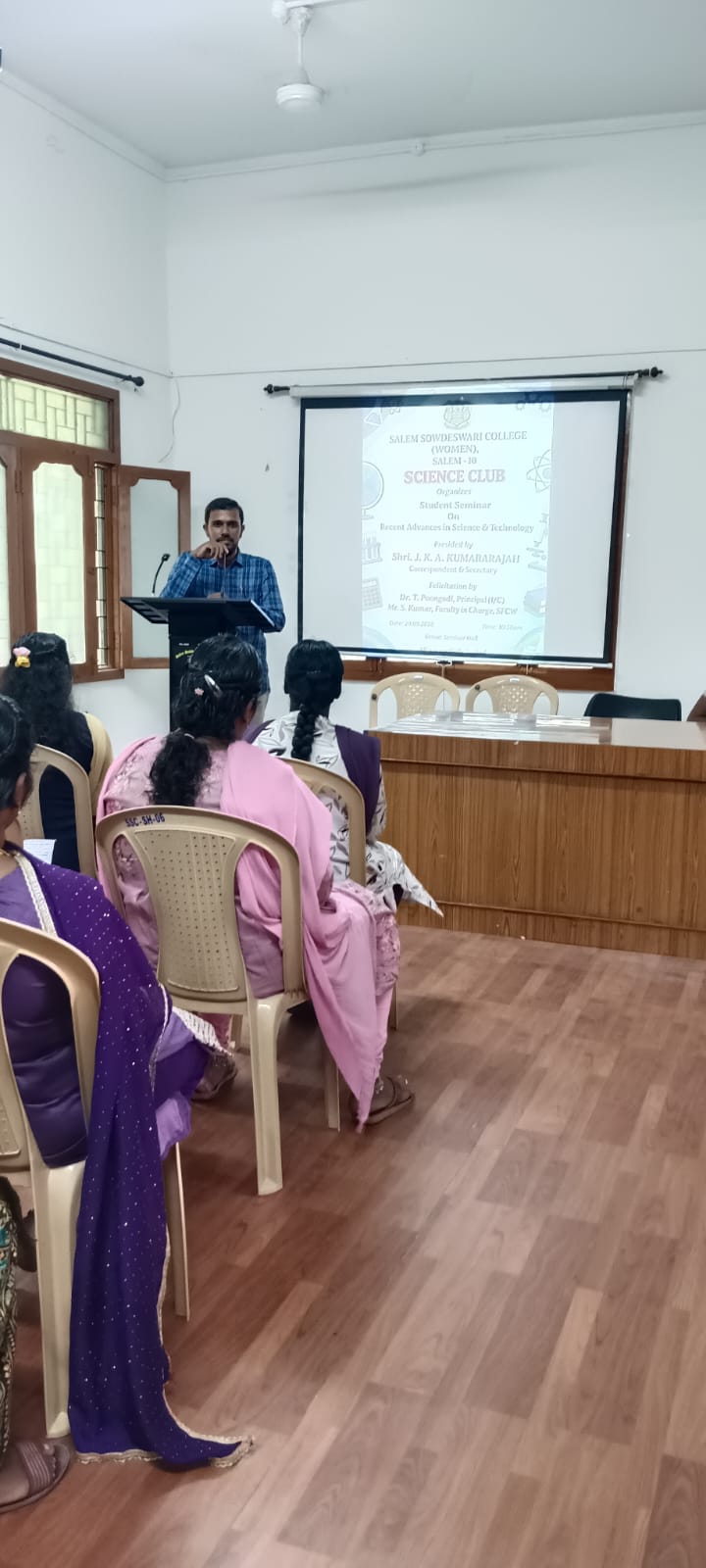SW2026_27_SCIENCE CLUB ORGANISED A STUDENT SEMINAR ON RECENT ADVANCES IN SCIENCE AND TECHNOLOGY ON 29.09.2026